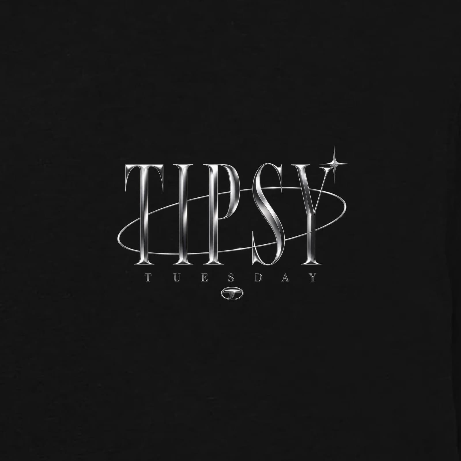 SINCE 2010 TEE, the chrome print on the chest